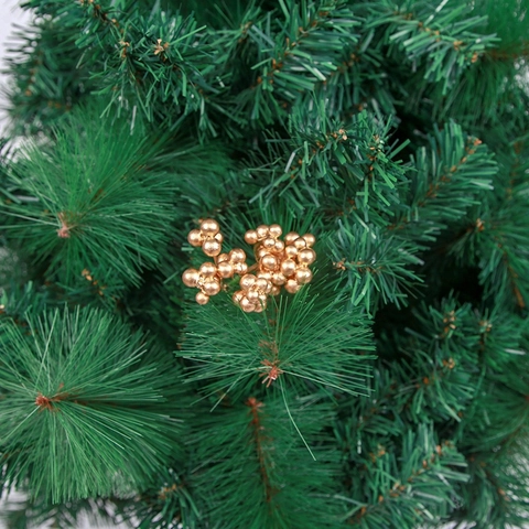 Mini Bacche Artificiali di Natale Ornamente Schiuma Metallico Oro Argento Grappoli per Decorazione Albero di Natale