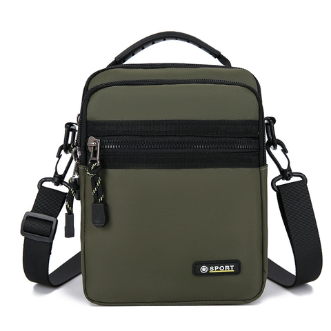 Borsa a Tracolla in Tessuto Oxford Resistente all'Acqua Borsa a Mano Versatile Multistrato Messenger per Uso Quotidiano Unisex