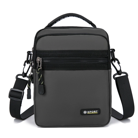 Borsa a Tracolla in Tessuto Oxford Resistente all'Acqua Borsa a Mano Versatile Multistrato Messenger per Uso Quotidiano Unisex