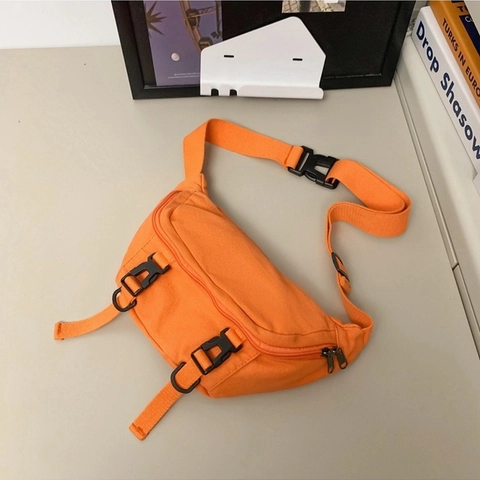 Borsa a Tracolla in Tela da Donna Stile Giapponese Casual Multitasche Cinturino Regolabile Borsa a Tracolla da Viaggio