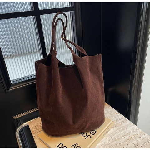 Bolso Tote de Cuero PU de Gran Capacidad Minimalista para Mujer Bolso de Hombro Retro Textura Mate Bolso de Mano Versátil Diario