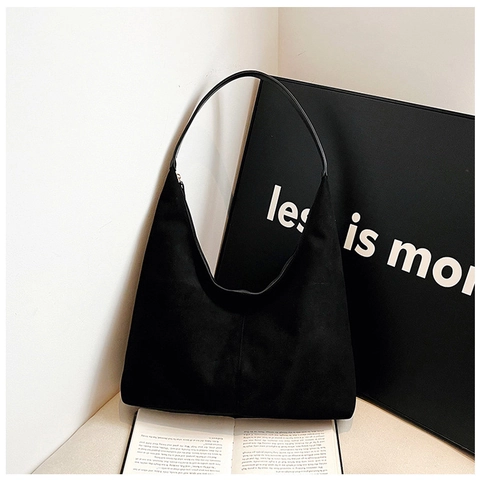 Bolso de Hombro Hobo de Cuero PU Mate de Gran Capacidad para Mujer Bolso de Mano Minimalista a la Moda para el Diario