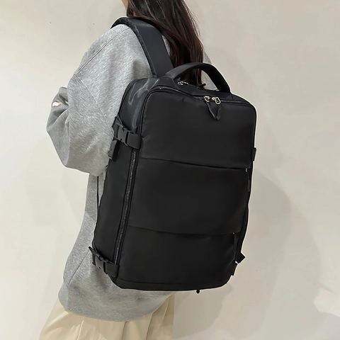 Zaino da Donna Grande Capacità Multifunzionale Borsa per Laptop Business Impermeabile Nylon Zaino da Viaggio con Porta USB