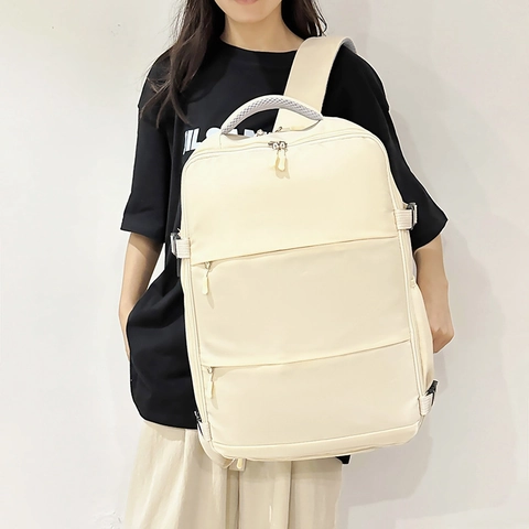 Zaino da Donna Grande Capacità Multifunzionale Borsa per Laptop Business Impermeabile Nylon Zaino da Viaggio con Porta USB