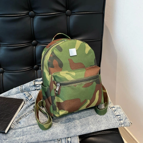 Mode Vrouwen Mini Rugzak Luipaard Koe Camouflage Plant Print Polyester Kleine Schoudertas Reizen School Casual Dagrugzak