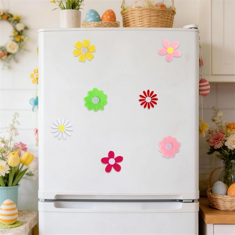 Cartoon Ostern Filz Aufkleber Hase Ei Blume Frühling Thema Für Urlaub Party Home Dekoration Kinder DIY Handwerk Geschenk