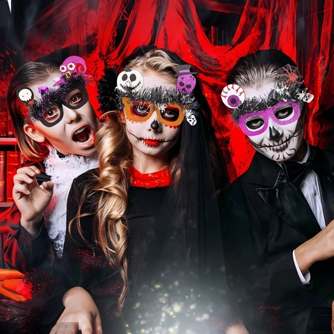 Halloween Party Brille Rahmen Mit Kürbis Geist Spinne Totenkopf Neuheit Kostüm Brillen Für Maskerade Party Dekoration Kinder Erwachsene