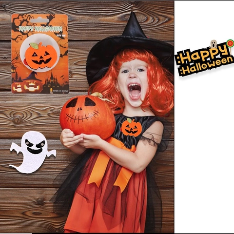 Spilla Luminosa a LED per Halloween Zucca Ragno Pipistrello Fantasma Teschio Pin Cartone Animato Decorazione Festa Distintivo