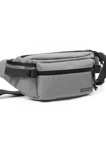Borsa da Petto in Nylon a Quadri Marsupio Multitasche per Viaggi all'Aperto Borsa a Tracolla Casual per Uomo Donna