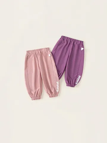 Mädchen Casual Freizeit Lange Hose Mit Buchstabendruck Elastische Taille Jogger Für Frühling Herbst Kinder Kleidung