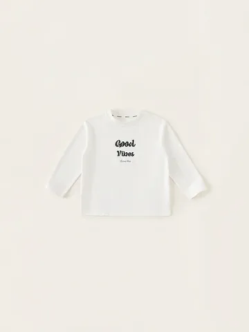 Kids Boys Long Sleeve Cotton T-Shirt Casual Letter Print Round Neck Pullover Top Comfortable Soft Basic Bottoming Shirt
