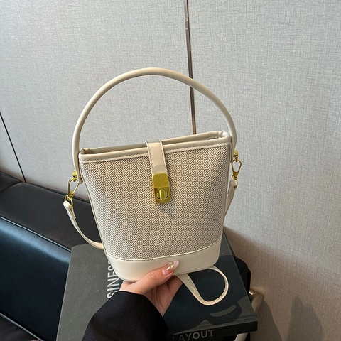 Bolso Bombonera Retro Patchwork para Mujer Moda Bloques de Color Cuero PU Lona Bolso de Mano Con Correa Ajustable Bolso al Hombro