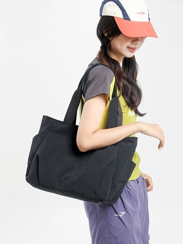 Große Kapazität Damen Nylon Tragetasche Leichtgewicht Multi-Tasche Schultertasche Für Pendeln Reisen Student Lässige Handtasche