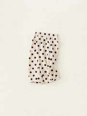 Pantaloni Casual Bambini a Pois in Misto Cotone Morbidi per Ragazzi Ragazze Primavera Autunno Versatili con Vita Elastica