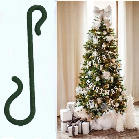 10 Pezzi Ganci in Plastica a Forma di S di Natale Verdi Piccoli Strumenti per Appendere Ornamenti per Decorazioni Albero