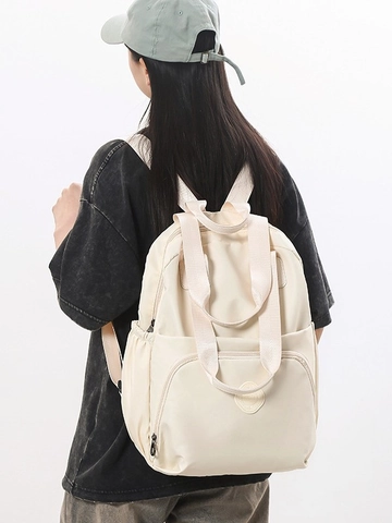 Sac à Dos Femme en Tissu Oxford Grande Capacité Imperméable Voyage Bureau Sac Ordinateur Multi-Poches Pour Dames