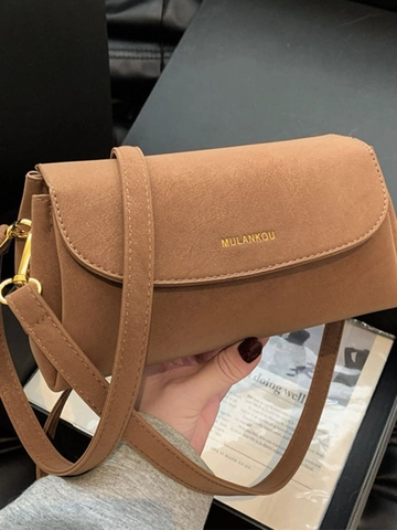 Borsa a Tracolla da Donna in Pelle PU Opaca Minimalista Vintage Piccola Borsa a Tracolla Quadrata Con Fibbia Magnetica Per Il Tempo Libero