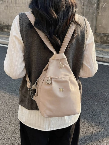 Mochila Multifuncional de Tela Oxford para Mujer Mochila Pequeña Casual Resistente al Agua de Moda con Múltiples Bolsillos Bolso de Hombro para Viaje