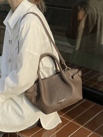 Dames High End Handtas Lychee Patroon PU Leer Emmertas Crossbody Schoudertas Voor Kantoor Woonwerkverkeer Veelzijdige Mode Handtas