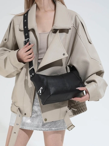 Borsa Hobo Crossbody da Donna in Pelle PU Vintage Grande Capacità Tracolla Larga Regolabile Ciondolo a Stella Borsa alla Moda Casual