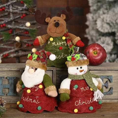 Weihnachtsbaum Apfelbeutel Weihnachtsmann Schneemann Rentier Cartoon Süßigkeiten Geschenktüte Für Weihnachten Party Dekoration
