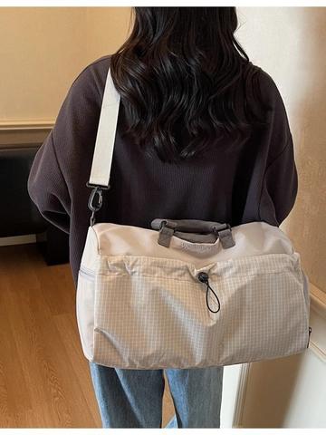 Large Capacity Travel Bag Dry Wet Separation Gym Bag Shoe Compartment Waterproof Nylon Handbag Crossbody Weekend Bag