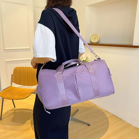 Damen Sporttasche Oxford-Gewebe Wasserdichte Reisetasche Fitness Yoga Tasche Große Kapazität Mit Schuhfach