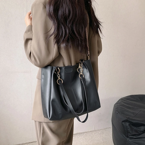 Mode PU Leder Shopper Taschen Set Für Damen Große Kapazität Umhängetasche Mit Kleiner Umhängetasche Für Arbeit Schule