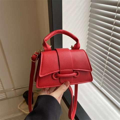 Mini Sac à Épaule Femmes Cuir PU Sac à Main Petit Sac Carré Design Sablier Élégant Accessoire de Mode pour Trajet Quotidien