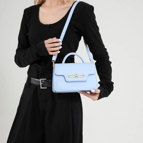 2025 Spring New Retro PU Leather Small Square Crossbody Bag For Women Trendy Fashion Handbag With Metal Lock And Adjustable Strap