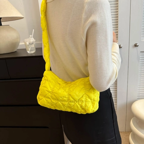 Borsa a Tracolla Trapuntata da Donna Borsa a Mano Cloud Imbottita Morbida Tote a Tracolla Versatile ad Alta Capacità