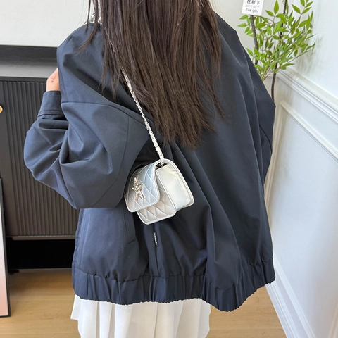 Mini Gesteppte Umhängetasche Für Damen Gitter-Schultertasche Mit Strassstern Kleine PU-Leder Kettentasche Mode Alltag Party Handtasche