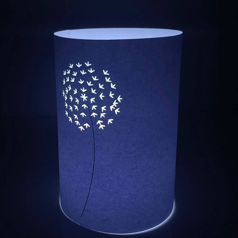 Dandelion Laser Cut Cardboard Lampshade Hollow Out LED Candle Holder For Wedding Birthday Party Home Table Decoration
