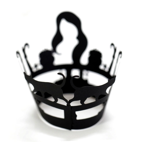 Halloween Cupcake Wrappers Black Laser Cut Paper Hollow Out Cake Liners For Festive Party Dessert Decoration Accessories