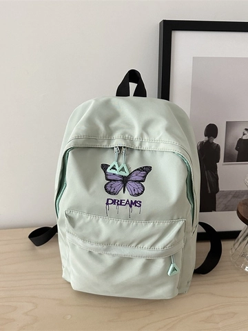 Kids Cute Butterfly Print Backpack Lightweight Nylon School Bag For Primary Students Casual DREAMS Printed Rucksack