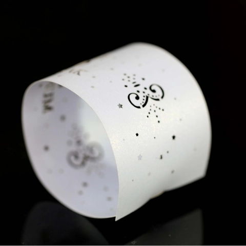 Laser Cut Hollow Napkin Rings Pearlescent Paper Napkin Holders For Wedding Banquet Table Decoration European Style Party Supplies