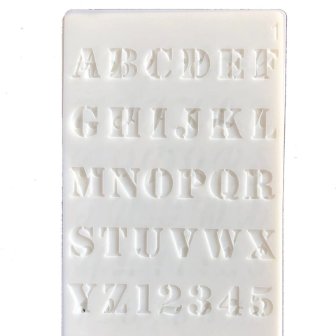 Alphabet Number Stencils Translucent Plastic Painting Templates DIY Hollow Out Letters Numbers Scrapbooking Drawing Templates