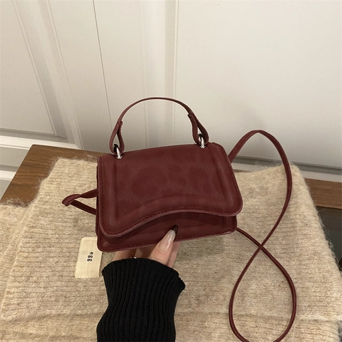 Women's Leopard Print Synthetic Leather Mini Shoulder Bag Small Square Handbag Single Strap Urban Minimalist Crossbody Bag