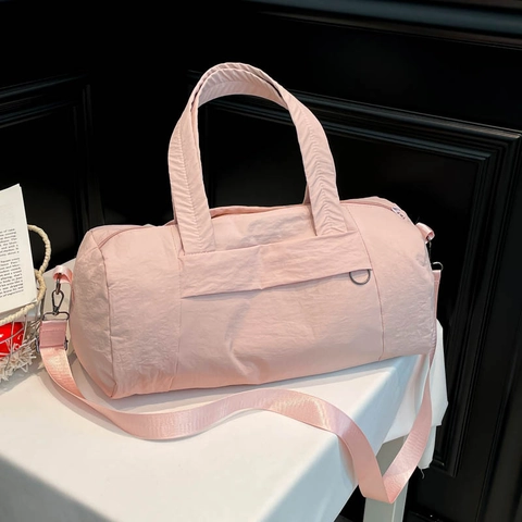 Fashion Large Capacity Nylon Travel Bag For Women Men Solid Color Shoulder Gym Handbag Crossbody Luggage Duffle Bag