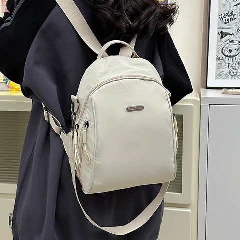 Women Fashion Oxford Cloth Backpack Large Capacity Multifunctional Travel Bag Lightweight Casual Shoulder Bag For Lady