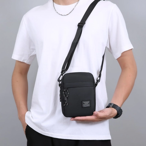 Herren Casual Nylon Umhängetasche Leichtes Kleine Quadratische Messenger Bag Für Reisen Sport Alltag Schulter Handytasche
