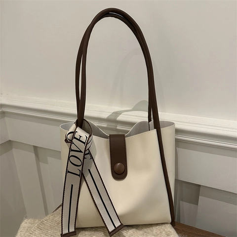 Dames Retro Suède Tote Tas Minimalistisch Grote Capaciteit Schoudertas Met Sjaal Decor Stedelijke Dagelijkse Handtas