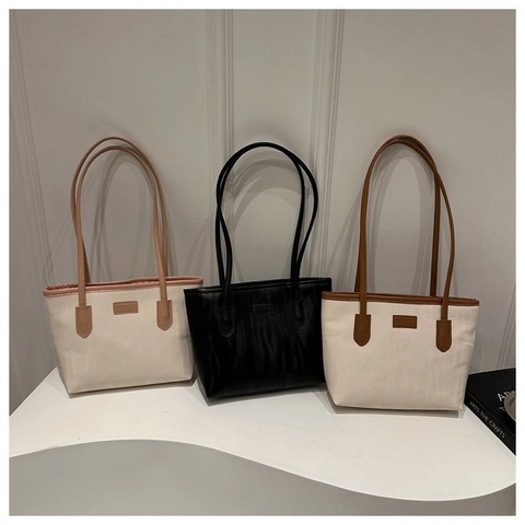 Borsa Tote da Donna di Grande Capacità Borsa a Tracolla in Camoscio Minimalista per Lavoro Pendolarismo Quotidiano Trama a Onde