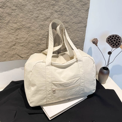 Bolso de Hombro de Nailon Ligero Gran Capacidad Bolso Tote Minimalista para Mujer Viajes Gimnasio Bolso de Mano Impermeable