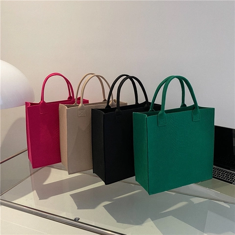 Borsa Shopping da Donna in Feltro di Nylon di Grande Capacità Borsa a Tracolla alla Moda con Texture a Coccodrillo Goffrata