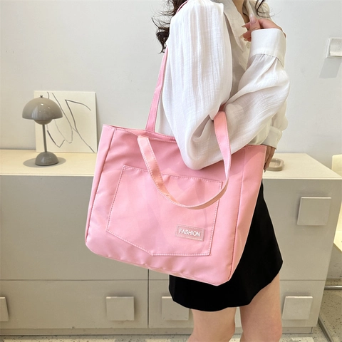Damen Mode Minimalistisch Oxford Gewebe Tragetasche Große Kapazität Lässige Umhängetasche Für Den Täglichen Pendelverkehr