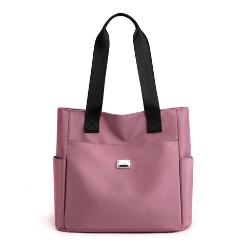 Large Capacity Canvas Tote Bag For Women Oxford Cloth Shoulder Bag Minimalist Fashion Handbag For Daily Work Travel Shopping