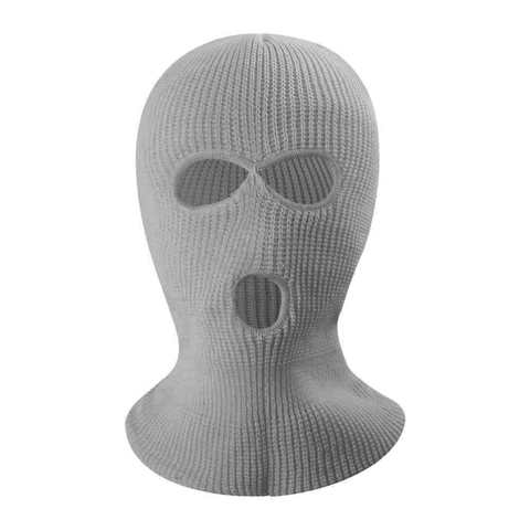 Acrylic Knitted Balaclava Full Face Ski Mask Three Hole Thermal Windproof Outdoor Head Cover For Men Women Winter Warmer