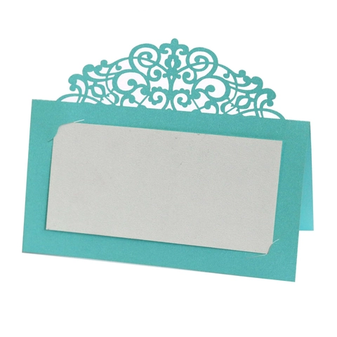 Élégantes Cartes de Table Dentelle Découpées au Laser Cartes de Nom de Mariage Papier Perlé Ajouré Européen Fête