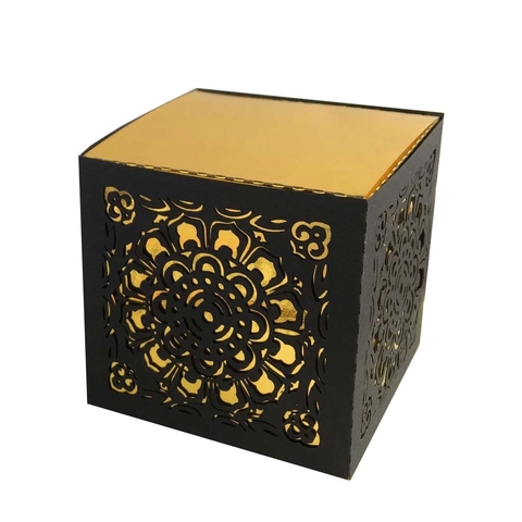 Laser Geschnitten Hohle Hochzeit Süßigkeitenbox Mandala Muster Perlglanzpapier Geschenkbox Für Schokolade Party Gastgeschenke Dekorationen